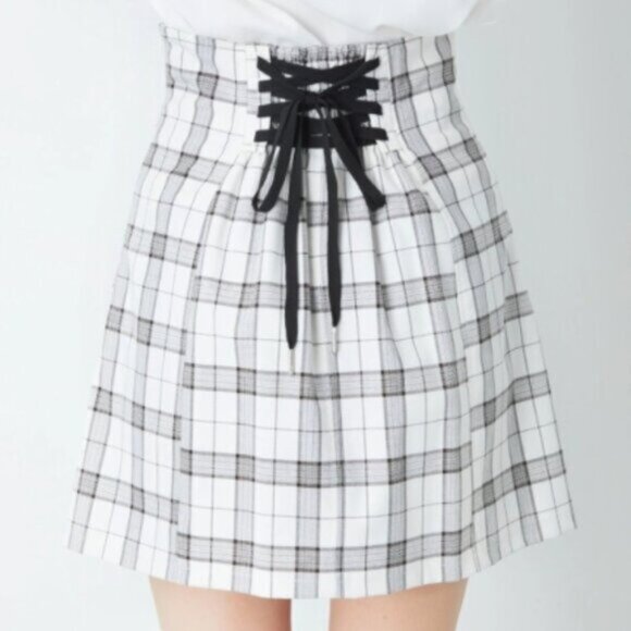 ANK ROUGE hime gyaru plaid buckle detail sukapan skirt - Picture 4 of 10
